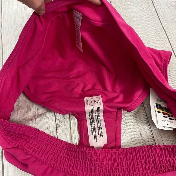 Time & Tru women 3X 24W-26W mid rise pull on bikini bottoms pink brand new - Picture 7 of 8
